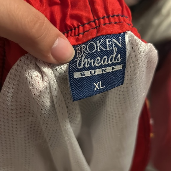 Broken Threads XL Black Emoji Swim Trunks - Picture 10 of 13